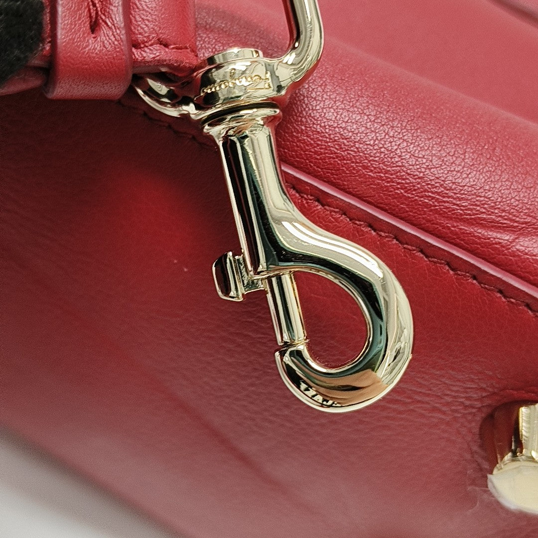 Calfskin Tote Bag Red
