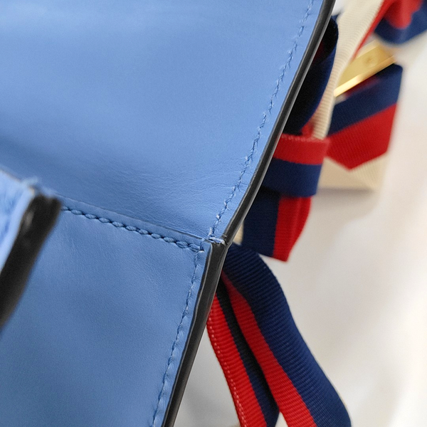 Authenticated pre-owned  Sylvie Small Calfskin Blue - Crossbody Bag at Looply
