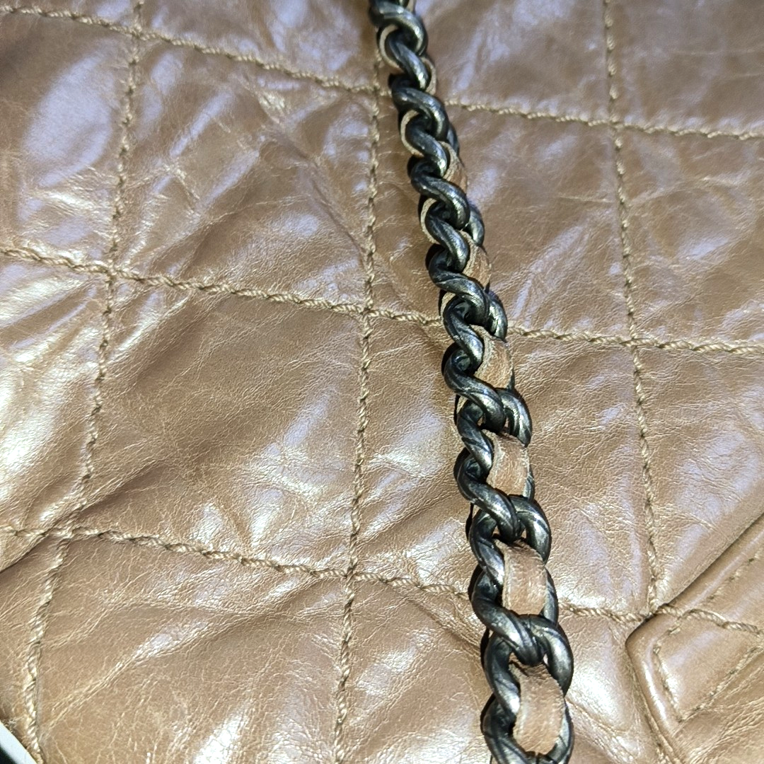 Quilted Calfskin Brown