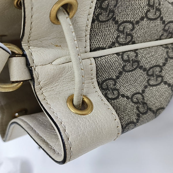 Ophidia Mini Monogram Coated Canvas Beige