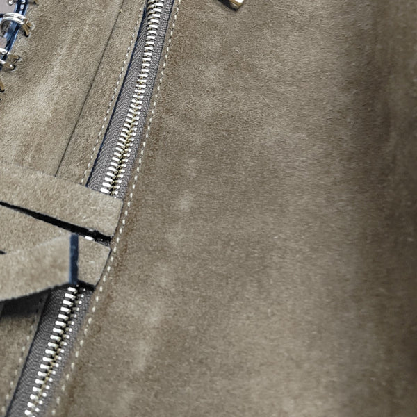 Suede Shoulder Bag Brown