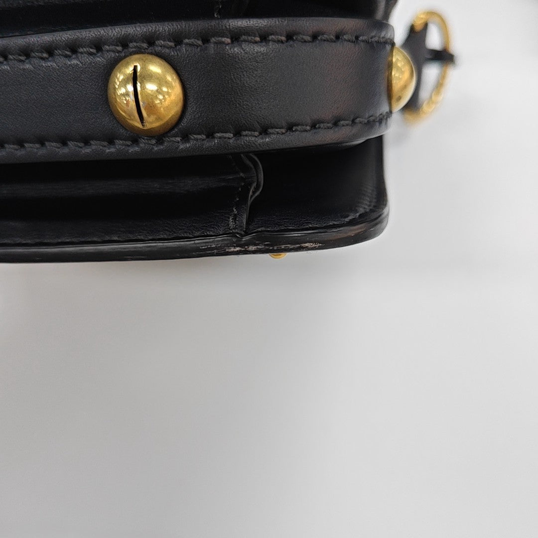 Calfskin Shoulder Bag Black