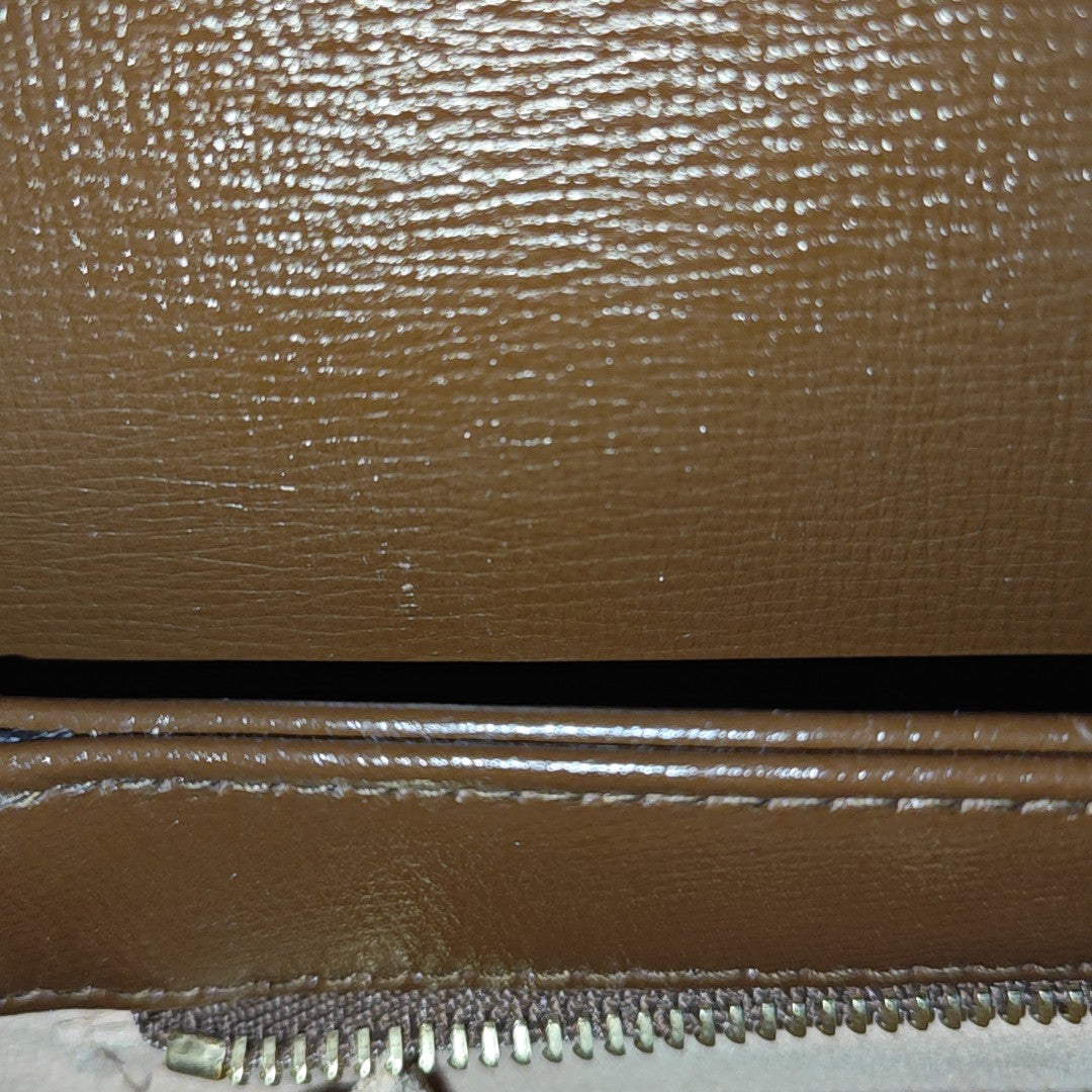 Horsebit 1955 Medium Monogram Coated Canvas Beige