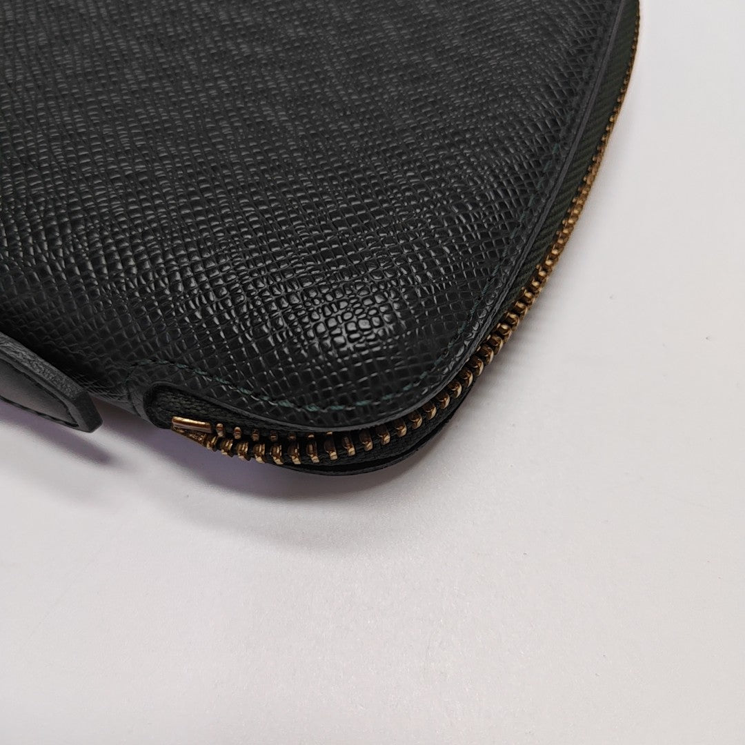 Calfskin Clutch Green