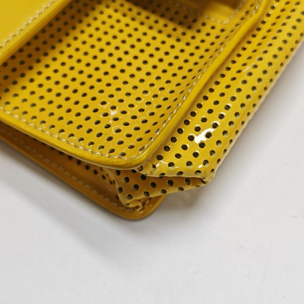 Leather Shoulder Bag Yellow