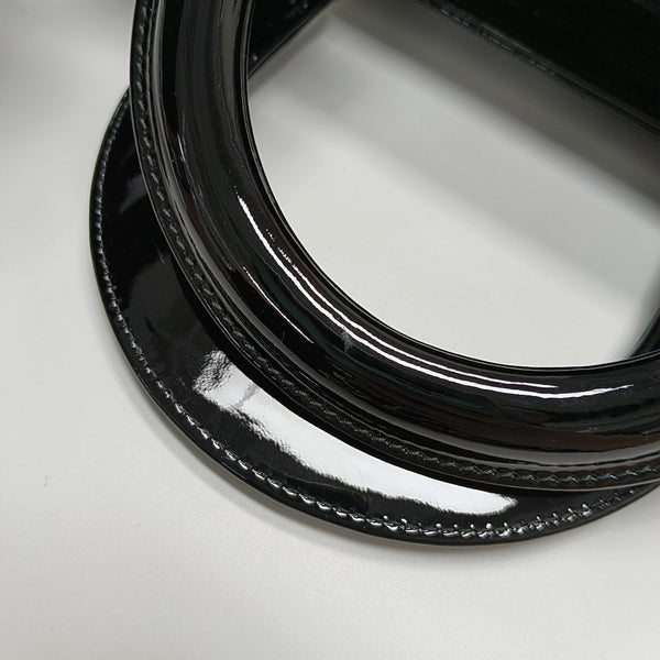 Lady Dior Medium Cannage Patent Leather Black
