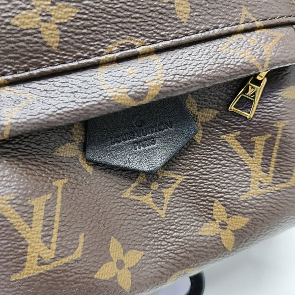 PALM SPRINGS Mini Monogram Coated Canvas Brown