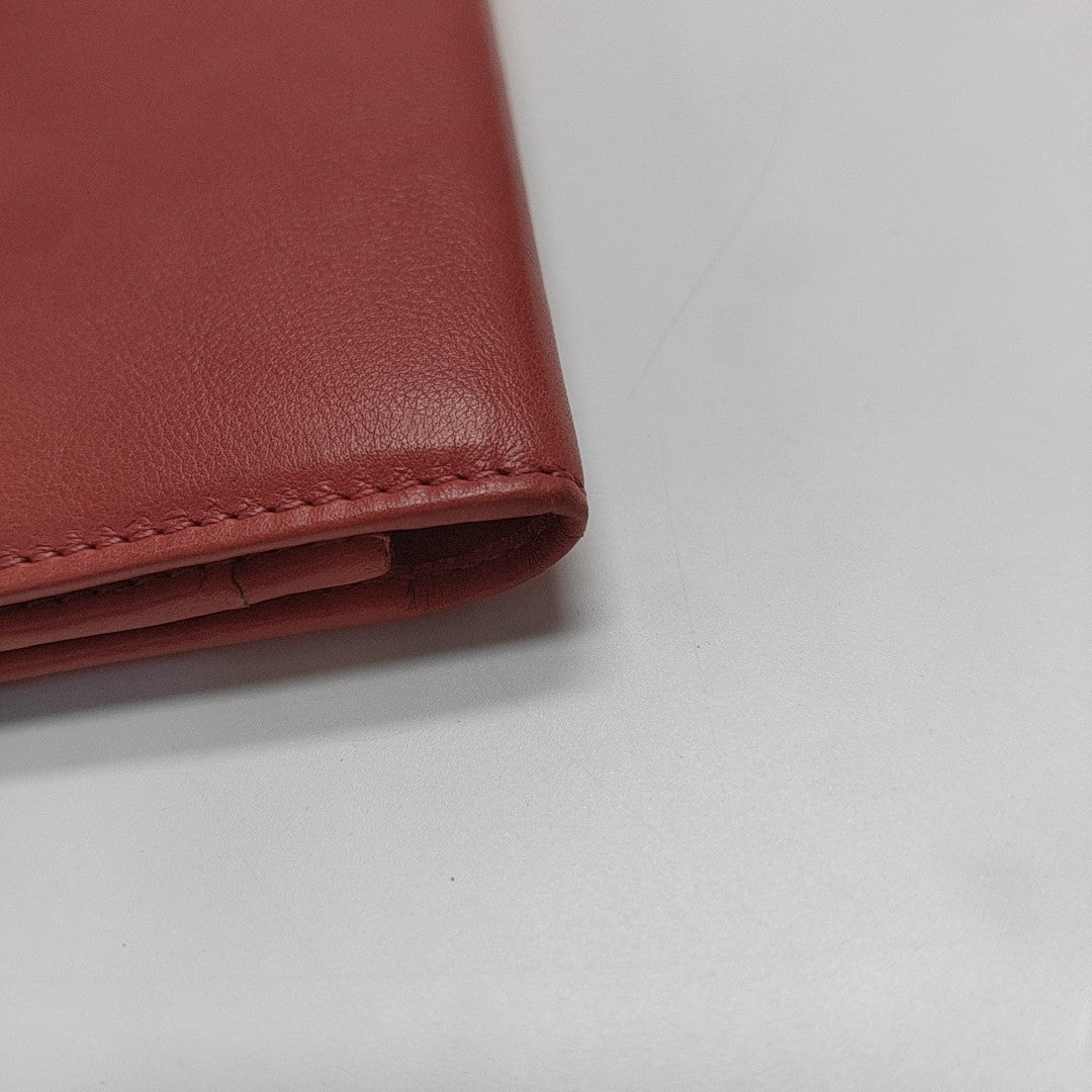 Vara Calfskin Red Wallet