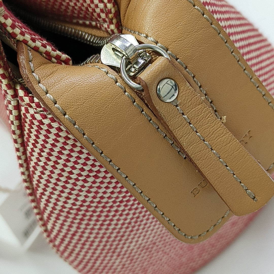 Canvas Top Handle Bag Red