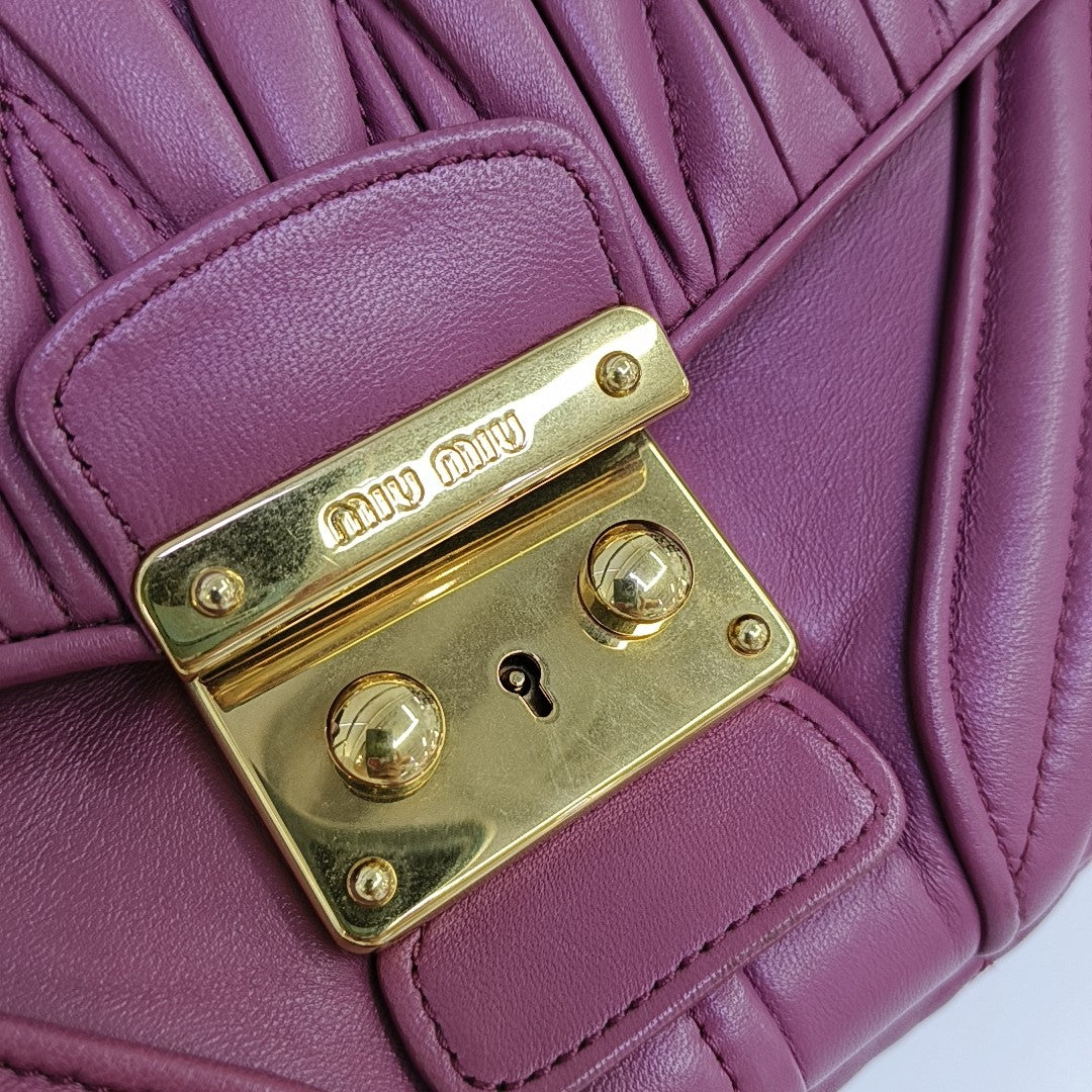 Quilted Lambskin Shoulder Bag Pink