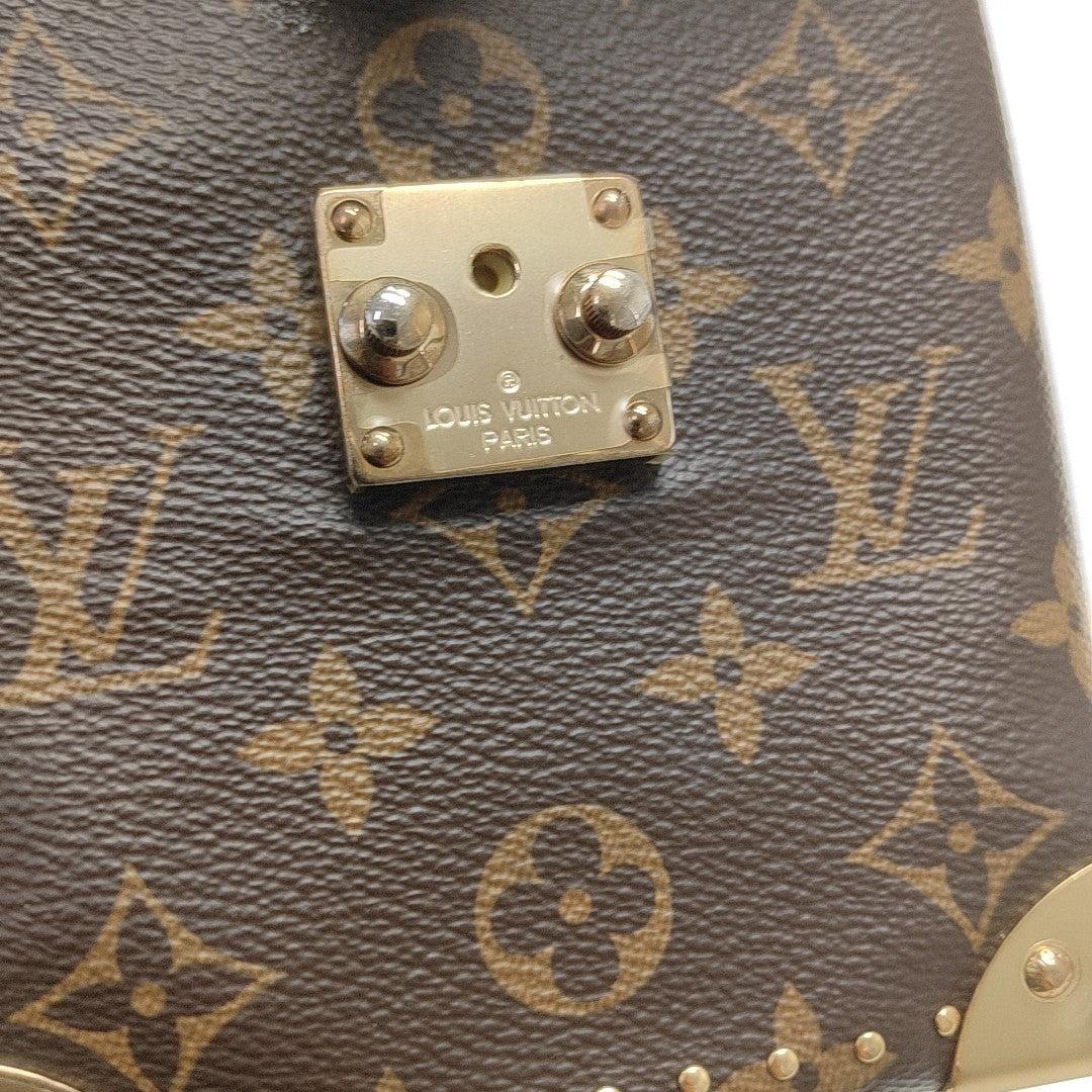 CAMERA BOX Monogram Coated Canvas Brown