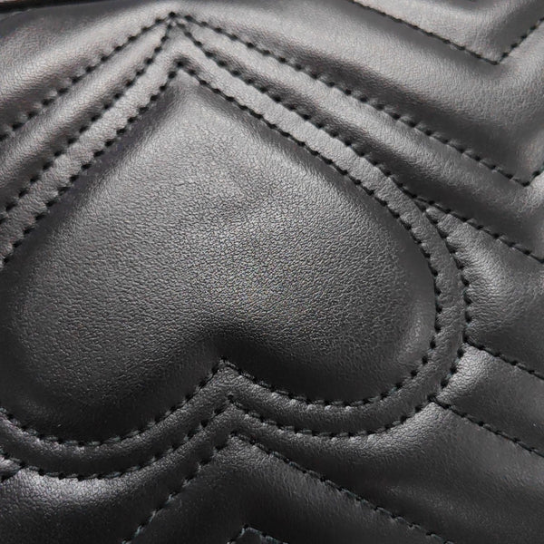 GG Marmont Small Quilted Calfskin Black