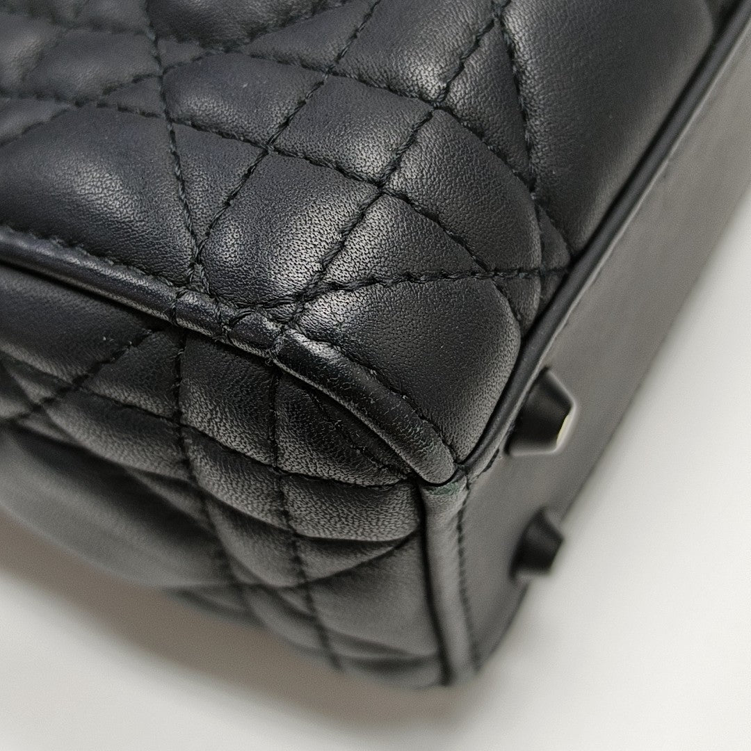 Lady Dior Mini Cannage Lambskin Black