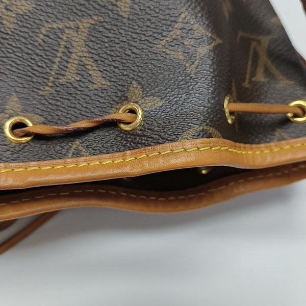 NÉONOÉ Nano Monogram Coated Canvas Brown