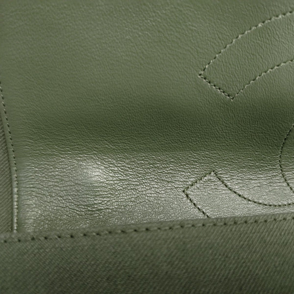 2.55 227 Quilted Canvas Green