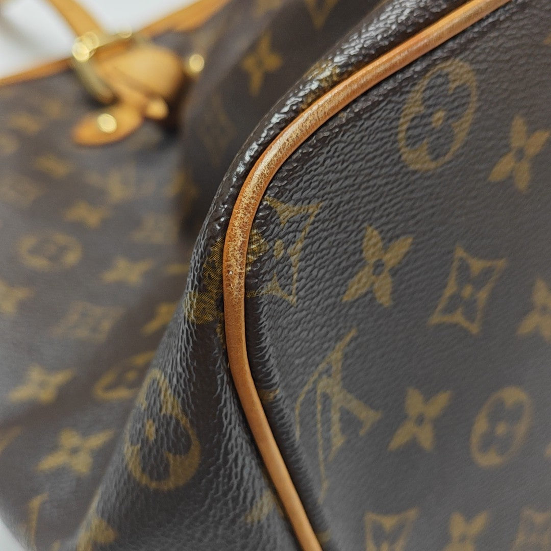 PALERMO GM Monogram Coated Canvas Brown