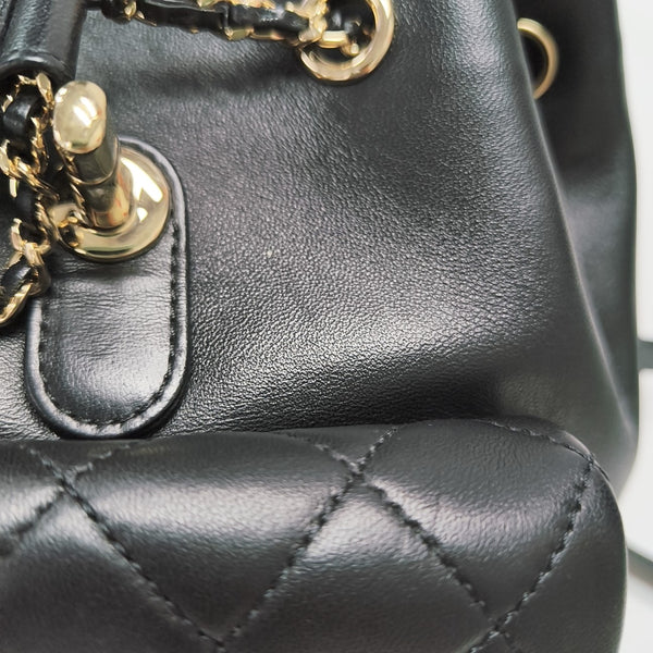DUMA Quilted Lambskin Black