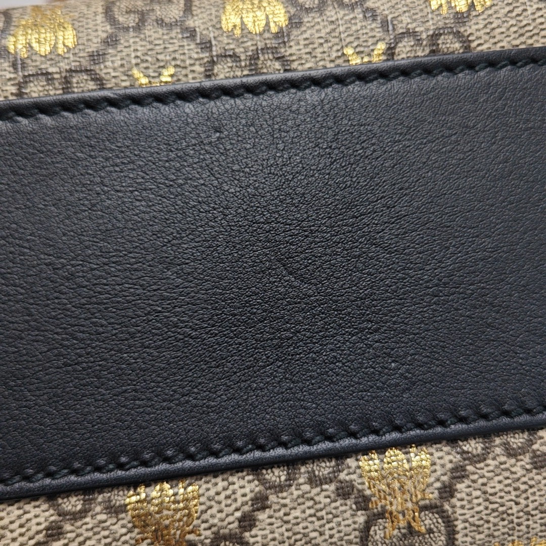 Padlock Small Monogram Coated Canvas Beige
