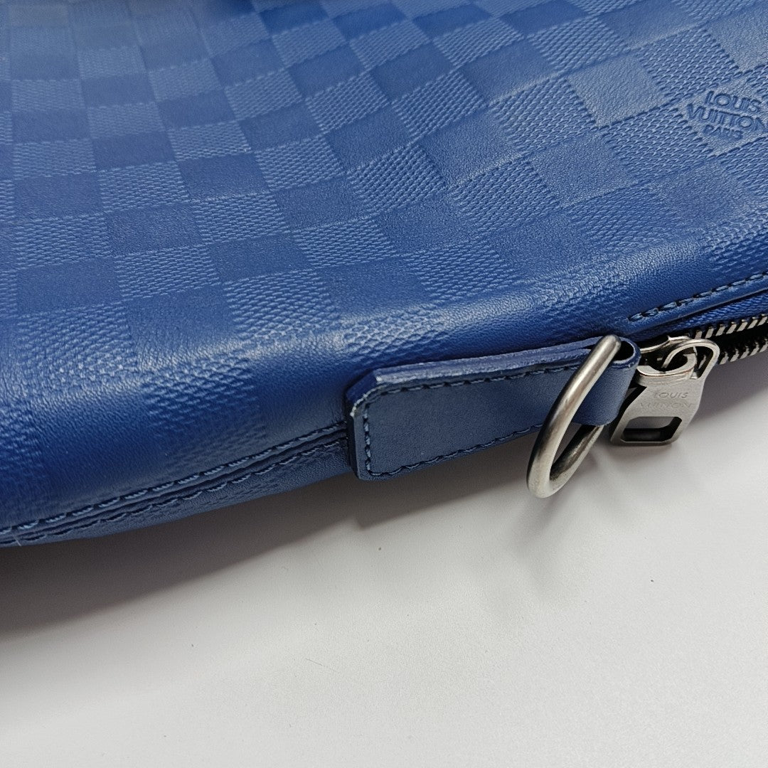 PORTE-DOCUMENTS Damier Calfskin Blue