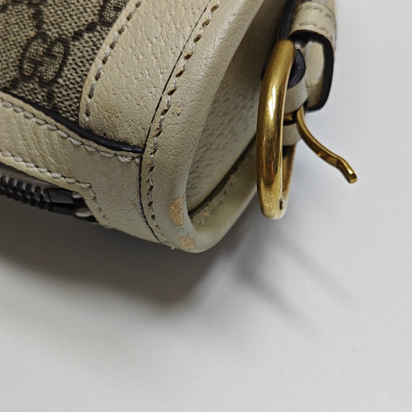 Ophidia Medium Monogram Coated Canvas Beige
