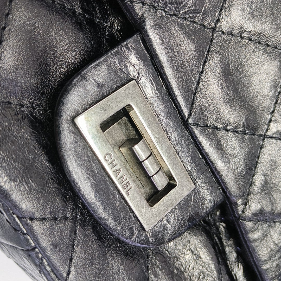 2.55 227 Quilted Calfskin Black