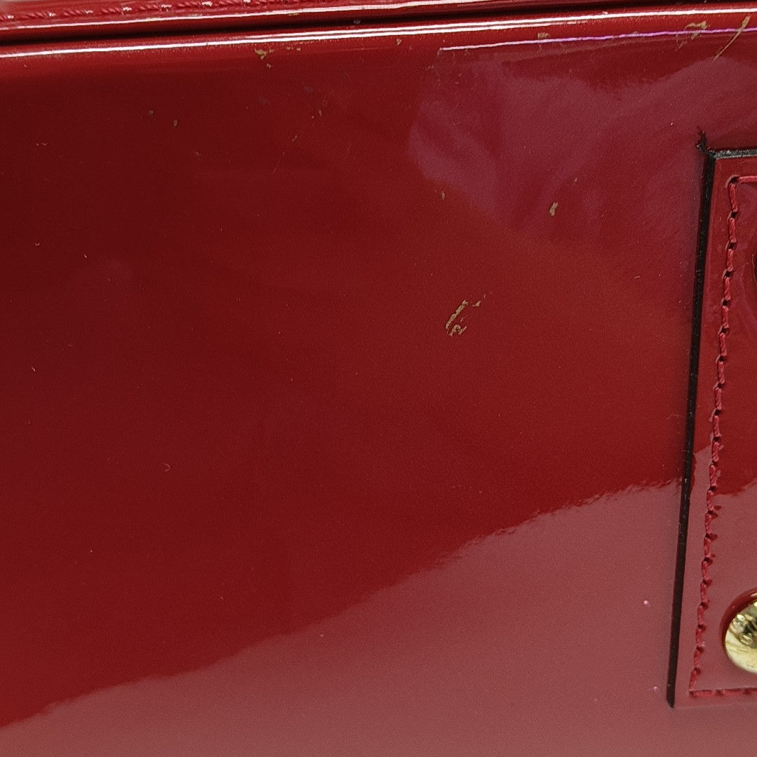 ALMA BB Monogram Patent Leather Red