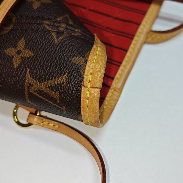NEVERFULL MM Monogram Coated Canvas Brown