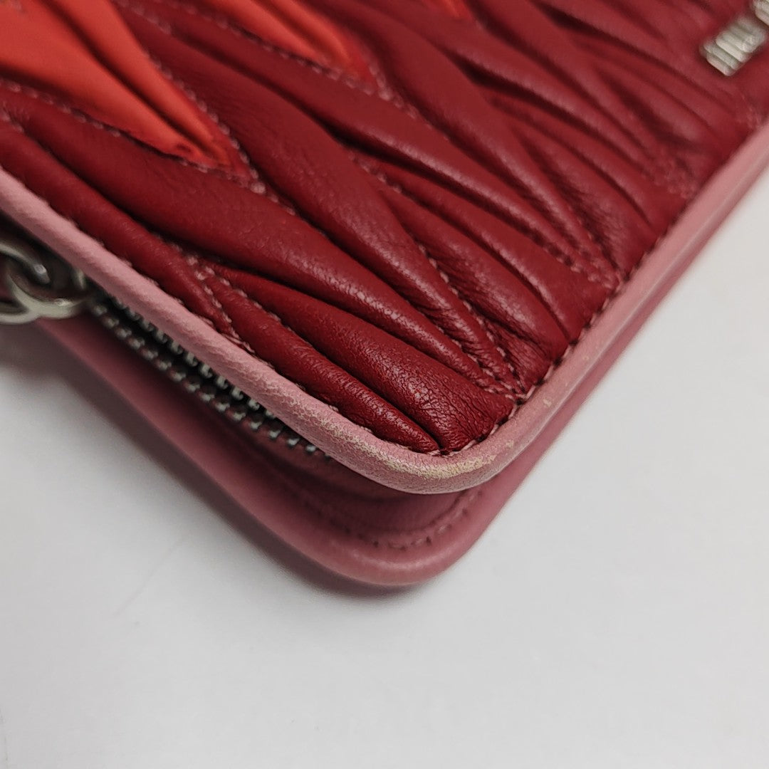 Quilted Lambskin Wallet Multicolor