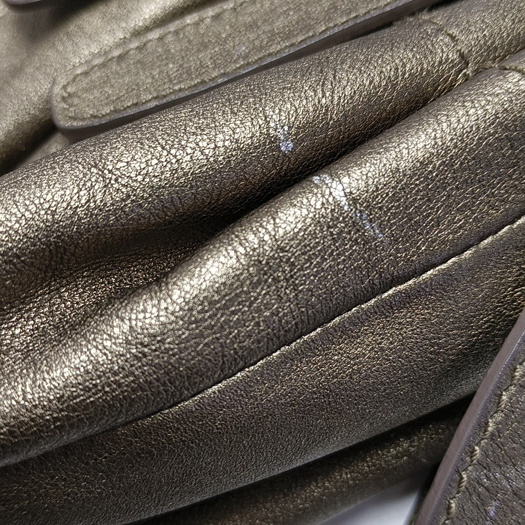 Calfskin Shoulder Bag Gold