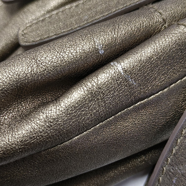 Calfskin Shoulder Bag Gold