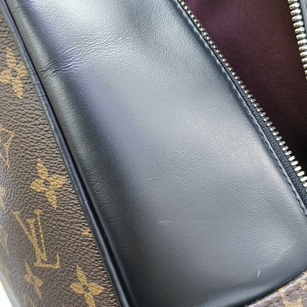 JOSH Monogram Coated Canvas Brown
