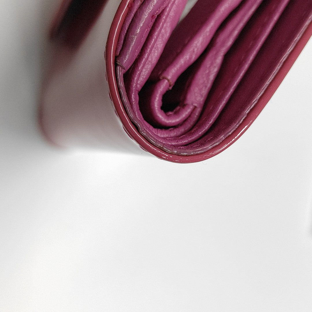 Patent Leather Wallet Pink