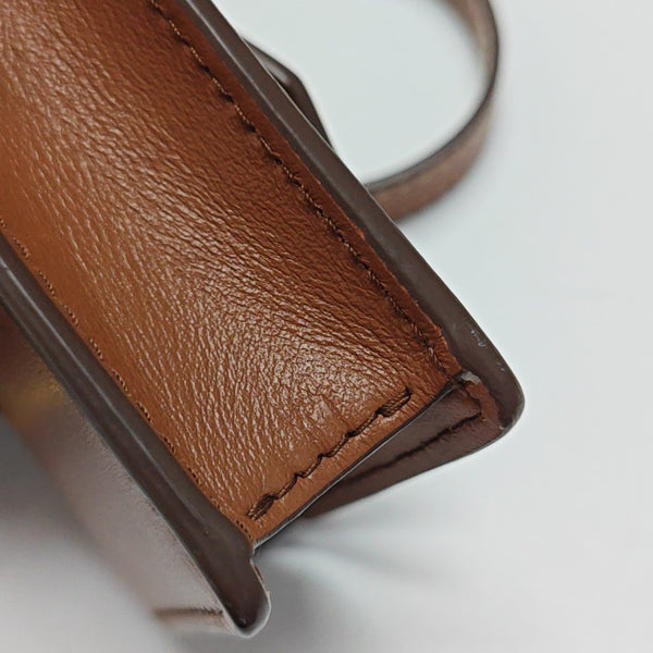 Calfskin Shoulder Bag Brown