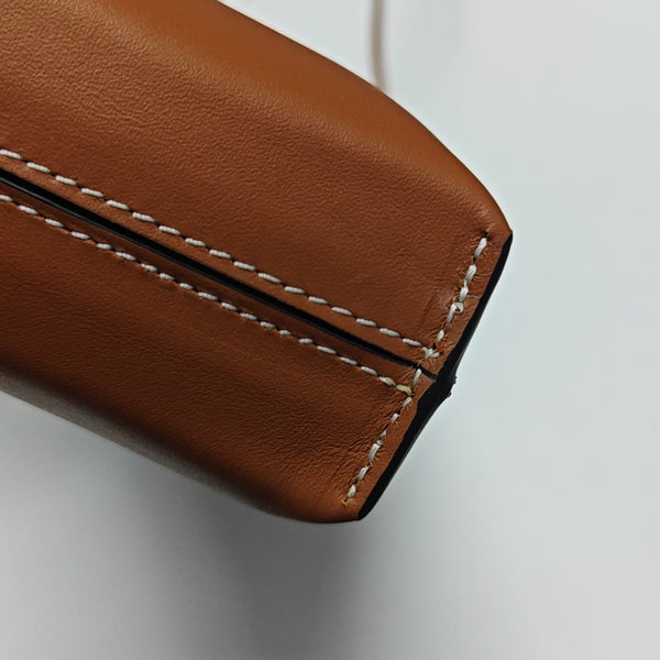 Calfskin Shoulder Bag Brown