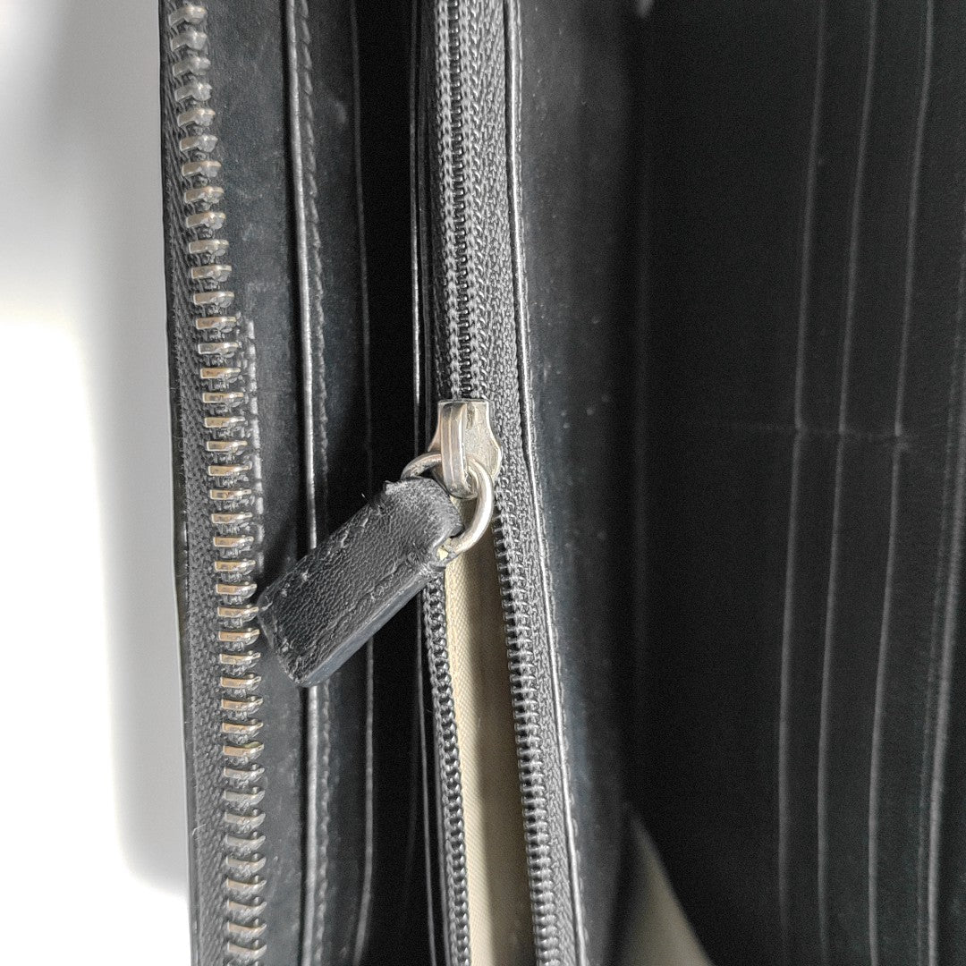 Coated Canvas Wallet Beige