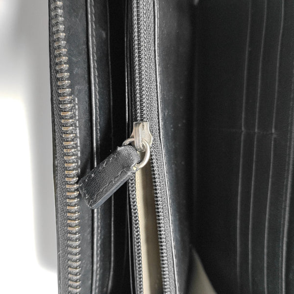 Coated Canvas Wallet Beige