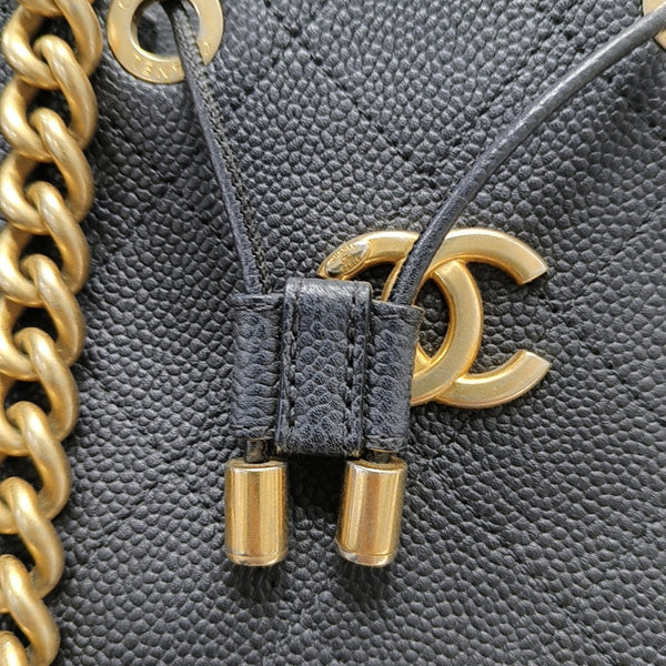 Quilted Grained Calfskin Black