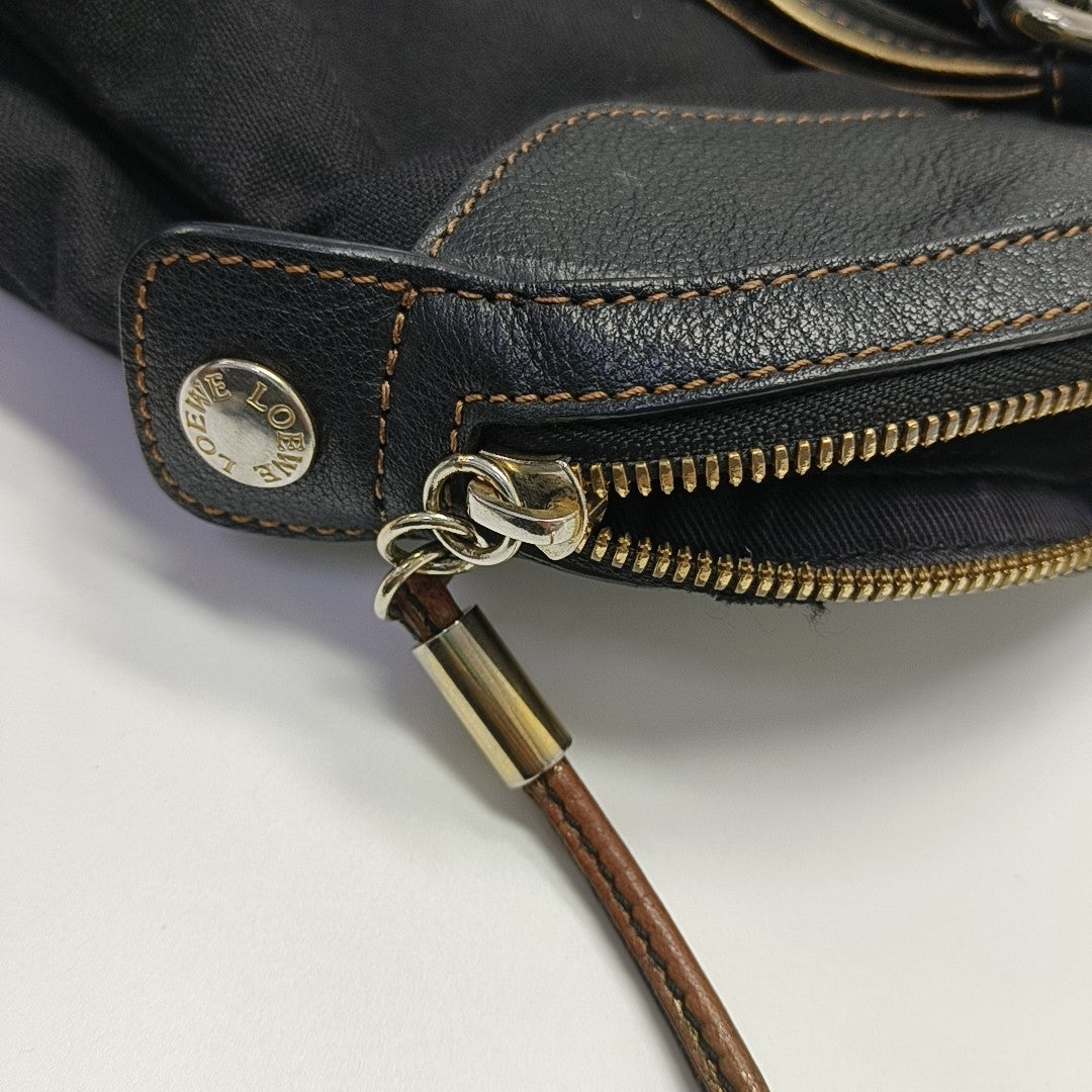 Canvas Top Handle Bag Black