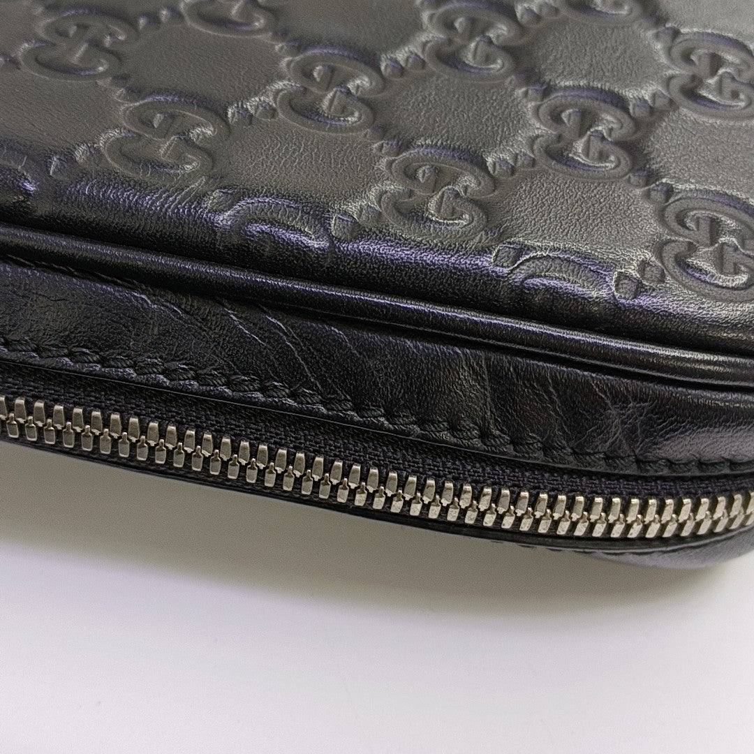 Monogram Calfskin Top Handle Bag Black