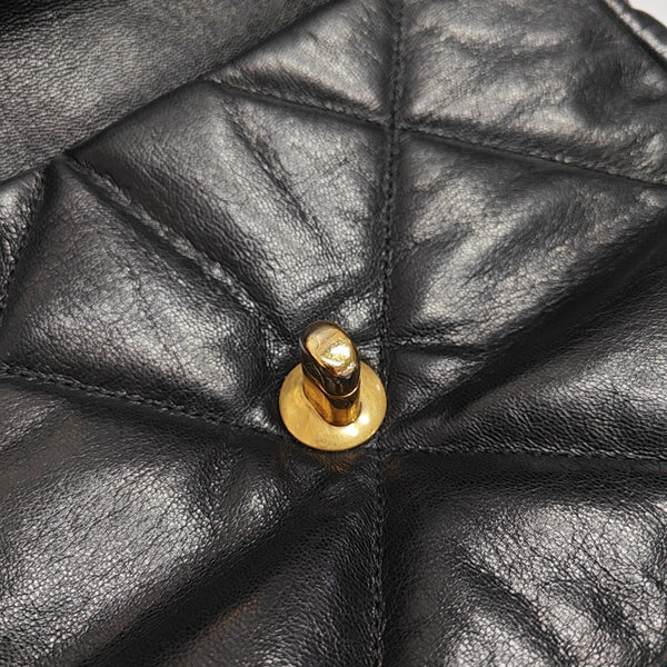 CHANEL 19 Small Quilted Lambskin Black