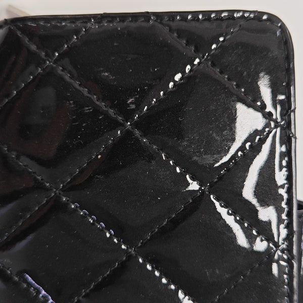Quilted Calfskin Wallet Black