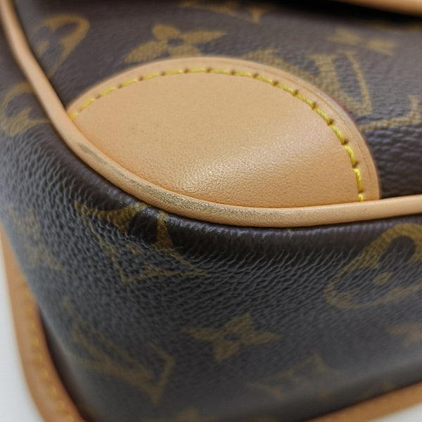 DIANE Monogram Coated Canvas Brown