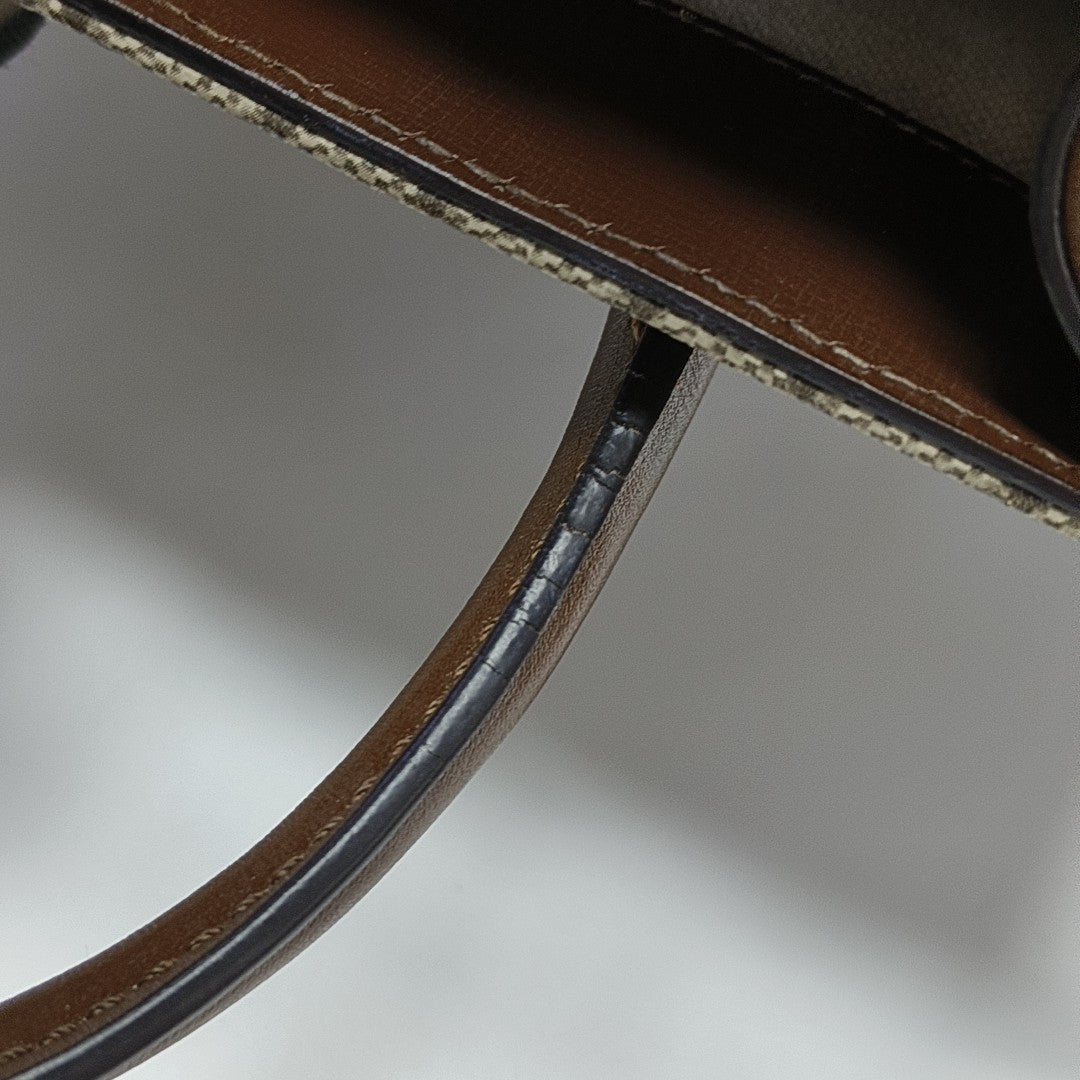 Retro Small Monogram Coated Canvas Brown