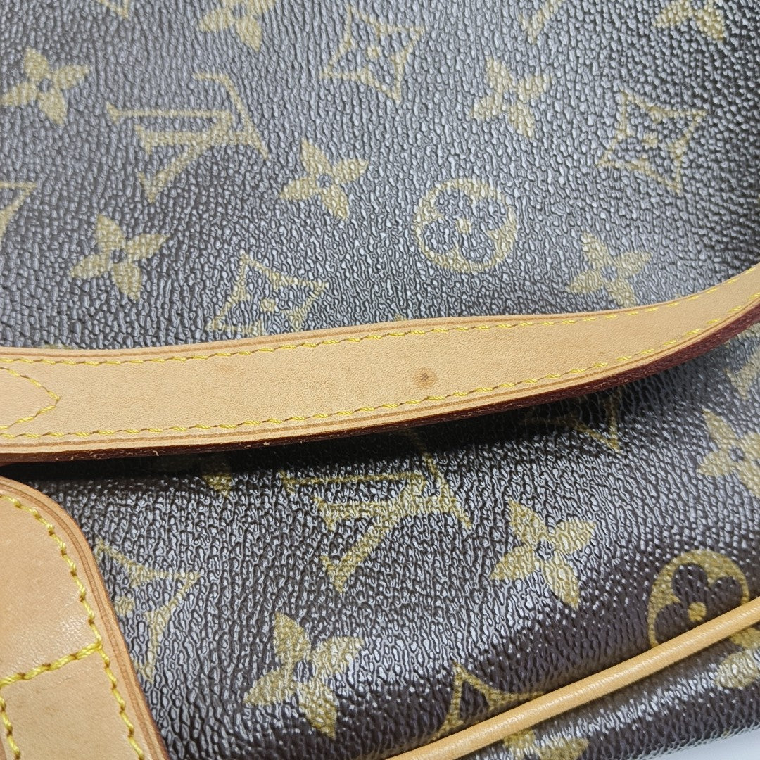 BATIGNOLLES MM Monogram Coated Canvas Brown