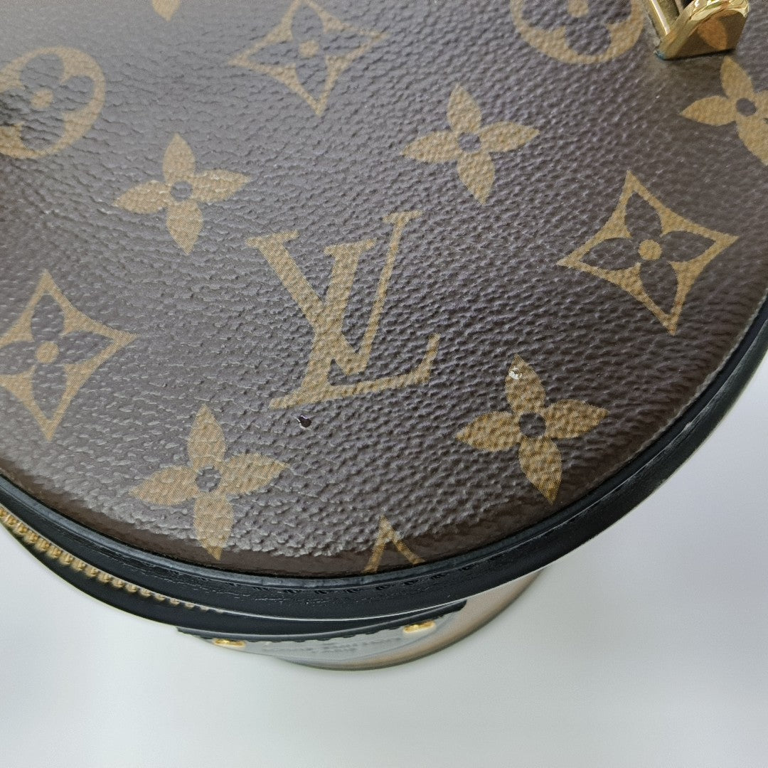 CANNES PM Monogram Coated Canvas Brown