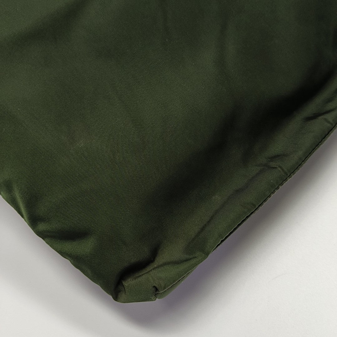 Nylon Top Handle Bag Green