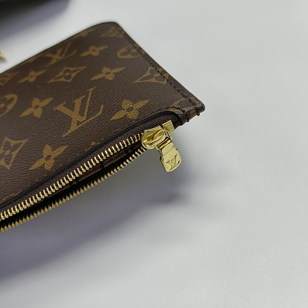 NEVERFULL MM Monogram Coated Canvas Brown