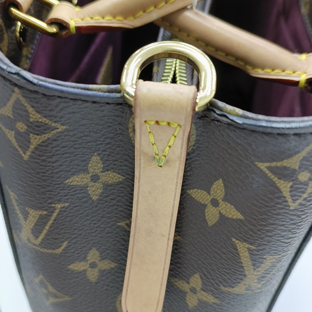 MONTAIGNE BB Monogram Coated Canvas Brown