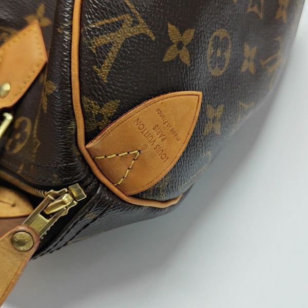 SPEEDY 30 Monogram Coated Canvas Brown