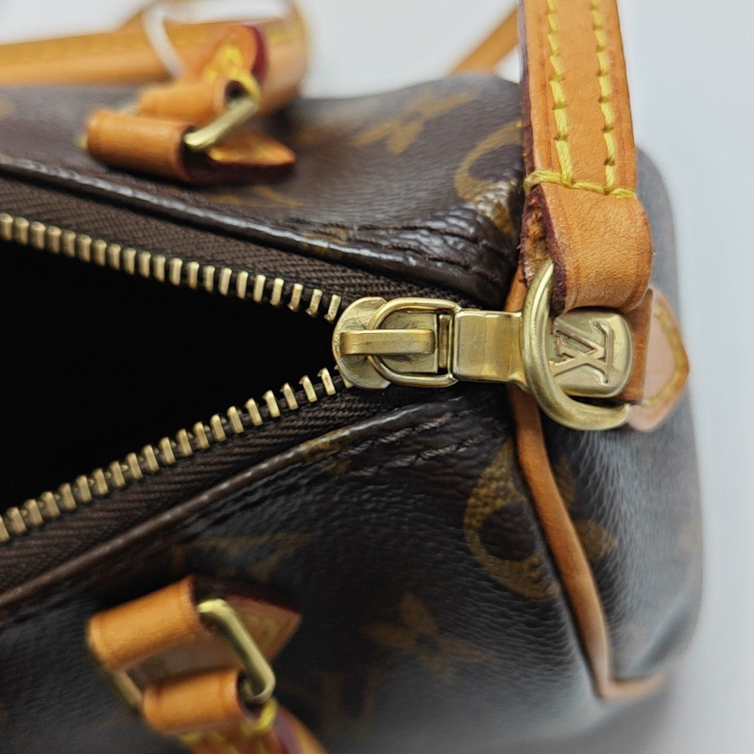 SPEEDY Nano Monogram Coated Canvas Brown